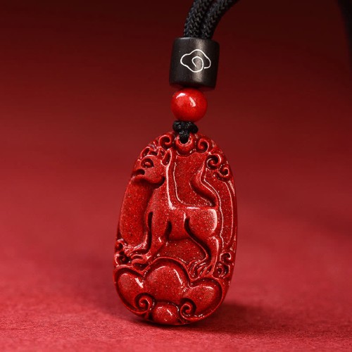Chinese Zodiac Cinnabar Calm Necklace Pendant Chinese Zodiac Cinnabar Calm Necklace Pendant