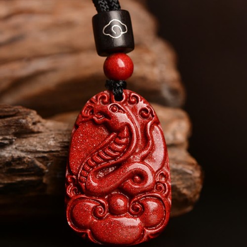 Chinese Zodiac Cinnabar Calm Necklace Pendant Chinese Zodiac Cinnabar Calm Necklace Pendant