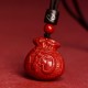 Chinese Zodiac Money Bag Cinnabar Calm Necklace Pendant Chinese Zodiac Money Bag Cinnabar Calm Necklace Pendant