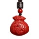 Chinese Zodiac Money Bag Cinnabar Calm Necklace Pendant Chinese Zodiac Money Bag Cinnabar Calm Necklace Pendant