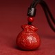 Chinese Zodiac Money Bag Cinnabar Calm Necklace Pendant Chinese Zodiac Money Bag Cinnabar Calm Necklace Pendant