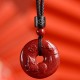 Chinese Zodiac Cinnabar Peace Necklace