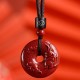 Chinese Zodiac Cinnabar Peace Necklace