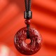 Chinese Zodiac Cinnabar Peace Necklace