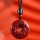 Chinese Zodiac Cinnabar Peace Necklace