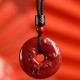 Chinese Zodiac Cinnabar Peace Necklace