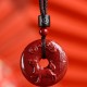 Chinese Zodiac Cinnabar Peace Necklace