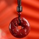 Chinese Zodiac Cinnabar Peace Necklace