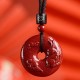 Chinese Zodiac Cinnabar Peace Necklace