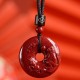 Chinese Zodiac Cinnabar Peace Necklace