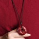 Chinese Zodiac Cinnabar Peace Necklace