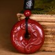 Chinese Zodiac Cinnabar Peace Necklace