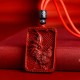 Chinese Zodiac Cinnabar Rectangle Calm Necklace Chinese Zodiac Cinnabar Rectangle Calm Necklace