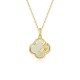 Hetian Jade Four Leaf Clover Bamboo Growth Necklace Hetian Jade Four Leaf Clover Bamboo Growth Necklace