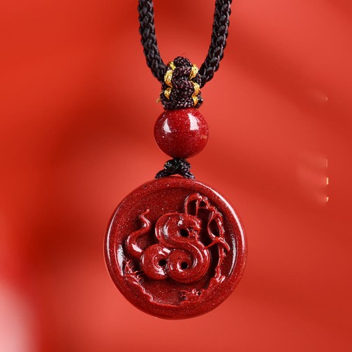 Cinnabar Zodiac Calm Phone Hanging Decoration Necklace Cinnabar Zodiac Calm Phone Hanging Decoration Necklace
