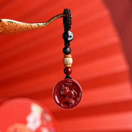 Cinnabar Zodiac Calm Phone Hanging Decoration Necklace Cinnabar Zodiac Calm Phone Hanging Decoration Necklace