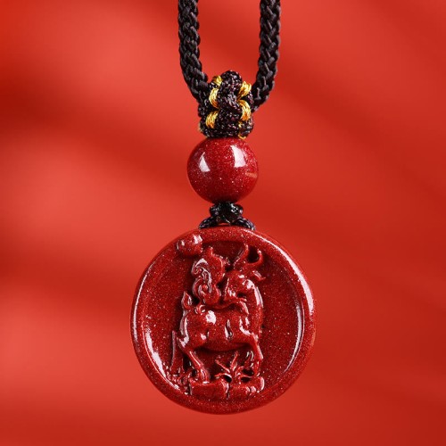 Cinnabar Zodiac Calm Phone Hanging Decoration Necklace Cinnabar Zodiac Calm Phone Hanging Decoration Necklace
