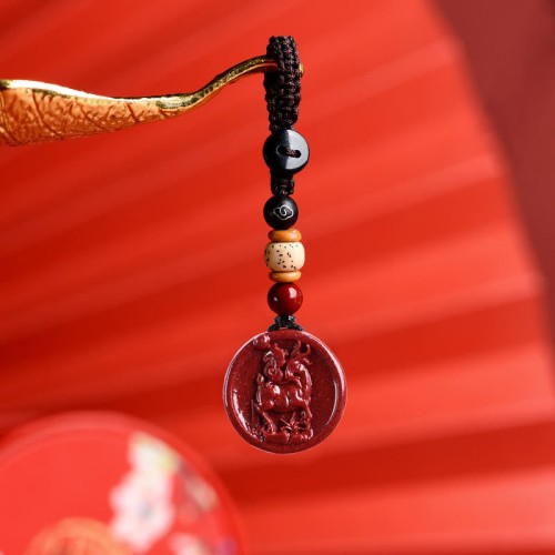 Cinnabar Zodiac Calm Phone Hanging Decoration Necklace Cinnabar Zodiac Calm Phone Hanging Decoration Necklace
