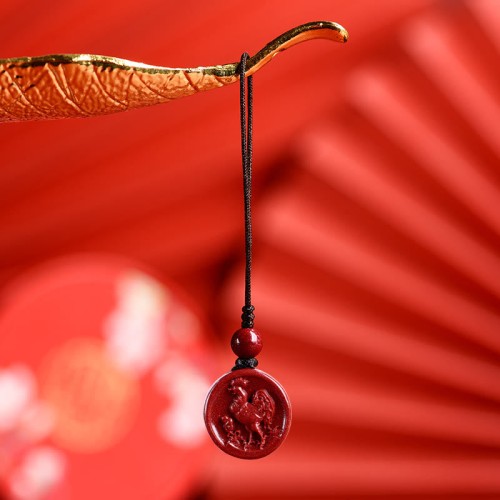 Cinnabar Zodiac Calm Phone Hanging Decoration Necklace Cinnabar Zodiac Calm Phone Hanging Decoration Necklace