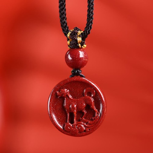 Cinnabar Zodiac Calm Phone Hanging Decoration Necklace Cinnabar Zodiac Calm Phone Hanging Decoration Necklace