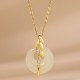 Hetian Jade Wheat Luck Necklace Pendant