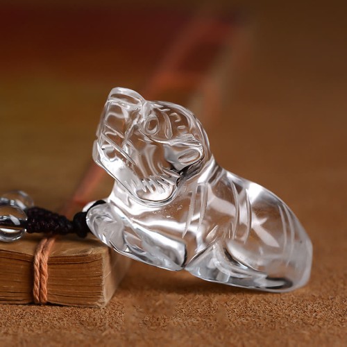 Chinese Zodiac White Crystal Protection Pendant Chinese Zodiac White Crystal Protection Pendant