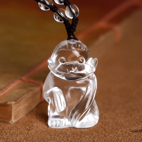 Chinese Zodiac White Crystal Protection Pendant Chinese Zodiac White Crystal Protection Pendant