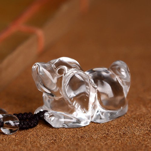 Chinese Zodiac White Crystal Protection Pendant Chinese Zodiac White Crystal Protection Pendant