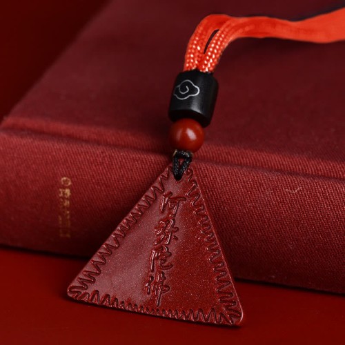Cinnabar Amitabha Calm Pendant Necklace Cinnabar Amitabha Calm Pendant Necklace