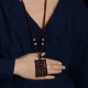 Zodiac Small Leaf Red Sandalwood Calm Pendant Zodiac Small Leaf Red Sandalwood Calm Pendant