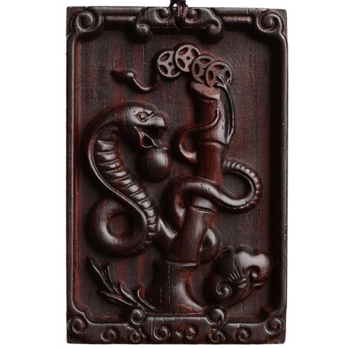 Zodiac Small Leaf Red Sandalwood Calm Pendant Zodiac Small Leaf Red Sandalwood Calm Pendant