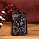 Zodiac Small Leaf Red Sandalwood Calm Pendant Zodiac Small Leaf Red Sandalwood Calm Pendant