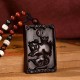 Zodiac Small Leaf Red Sandalwood Calm Pendant Zodiac Small Leaf Red Sandalwood Calm Pendant