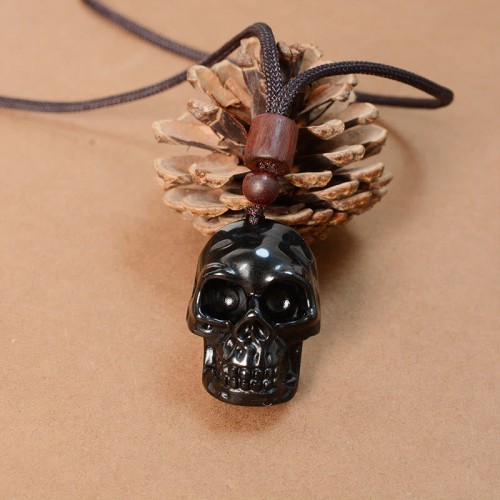 Black Obsidian Fulfillment Necklace Pendant