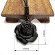Black Obsidian Black Rose Purification Necklace Pendant