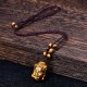 Tiger Eye Buddha Head Courage Necklace Tiger Eye Buddha Head Courage Necklace