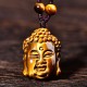 Tiger Eye Buddha Head Courage Necklace Tiger Eye Buddha Head Courage Necklace