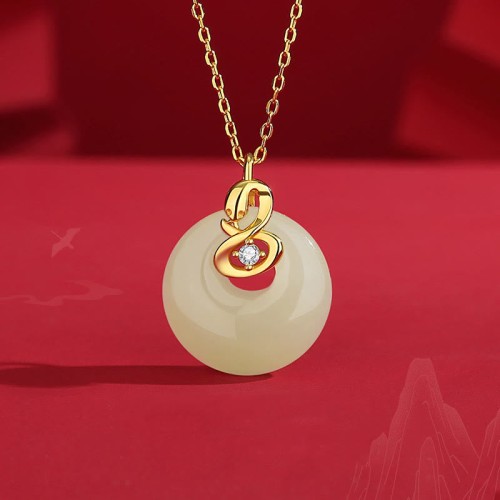 925 Silver Year of the Snake Blessing Necklace 925 Silver Year of the Snake Blessing Necklace