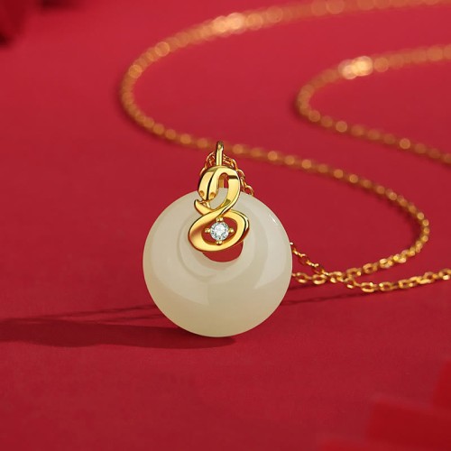 925 Silver Year of the Snake Blessing Necklace 925 Silver Year of the Snake Blessing Necklace