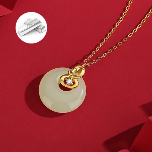 925 Silver Year of the Snake Blessing Necklace 925 Silver Year of the Snake Blessing Necklace