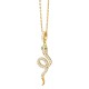 925 Silver Year of the Snake Green-eyed Snake Necklace 925 Silver Year of the Snake Green-eyed Snake Necklace