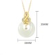 Hetian Jade Peace Buckle Luck Blessing Necklace Pendant Hetian Jade Peace Buckle Luck Blessing Necklace Pendant