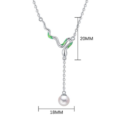 Pearl Year of the Snake Healing Necklace Pendant