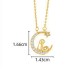 925 Silver Moon Snake Year Blessing Necklace 925 Silver Moon Snake Year Blessing Necklace