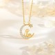 925 Silver Moon Snake Year Blessing Necklace 925 Silver Moon Snake Year Blessing Necklace