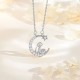 925 Silver Moon Snake Year Blessing Necklace 925 Silver Moon Snake Year Blessing Necklace