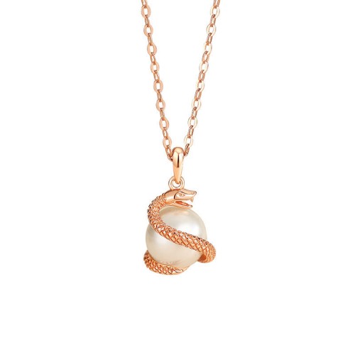 Sterling Silver Pearl Year of the Snake Balance Pendant Sterling Silver Pearl Year of the Snake Balance Pendant