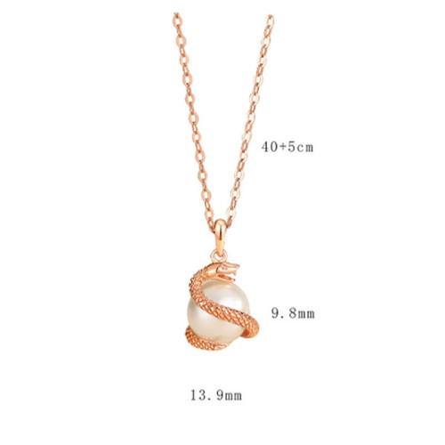 Sterling Silver Pearl Year of the Snake Balance Pendant Sterling Silver Pearl Year of the Snake Balance Pendant