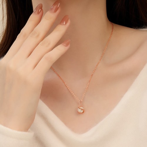 Sterling Silver Pearl Year of the Snake Balance Pendant Sterling Silver Pearl Year of the Snake Balance Pendant