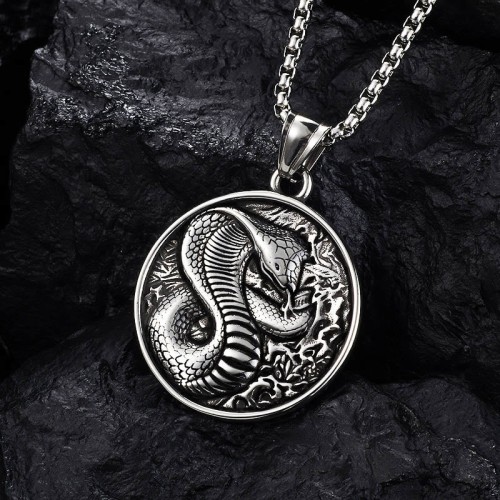 Titanium Steel Snake Balance Pendant Titanium Steel Snake Balance Pendant
